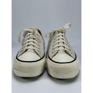 CONVERSE OFF WHITE PLATFORM SNEAKERS SZ 7 A03829F